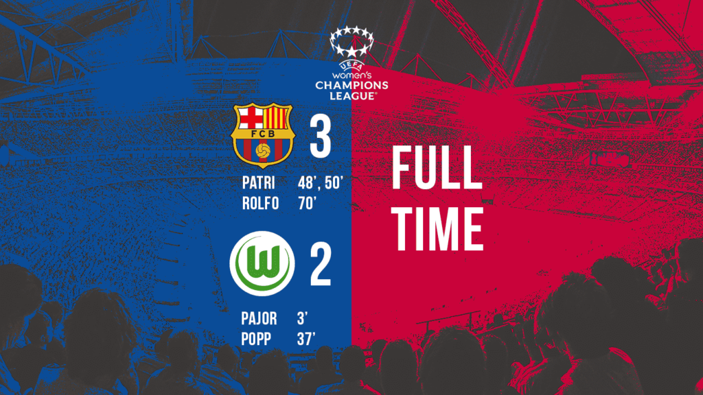 Barcelona Femeni vs Wolfsburg_ Full Time