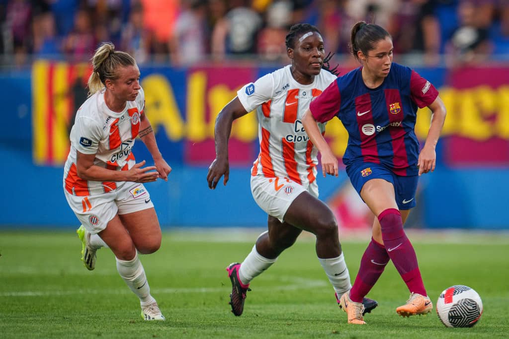 FC Barcelona Femeni play against Montpellier in preseason