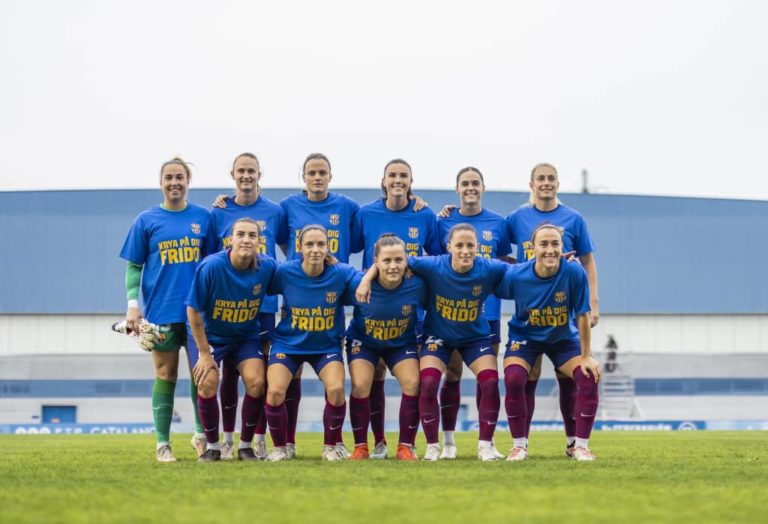 Barcelona Femeni shows support for Fridolina Rolfo