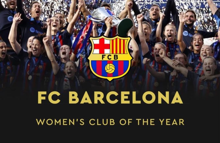 Barcelona Femeni named Women's Club of the Year