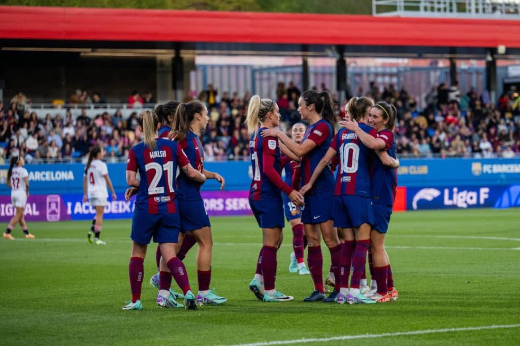 Barcelona Femeni defeat Sevilla 8-0