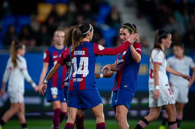 Barcelona Femeni defeat Sevilla 8-0 to advance to the semifinals of the Copa de La Reina