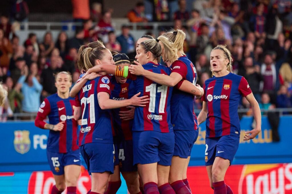 Barcelona Femeni progress to the semifinals of the UEFA Women's Champions League